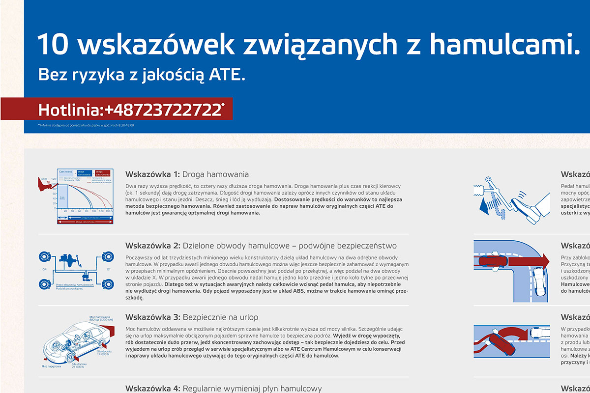10 wskazówek związanych z hamulcami