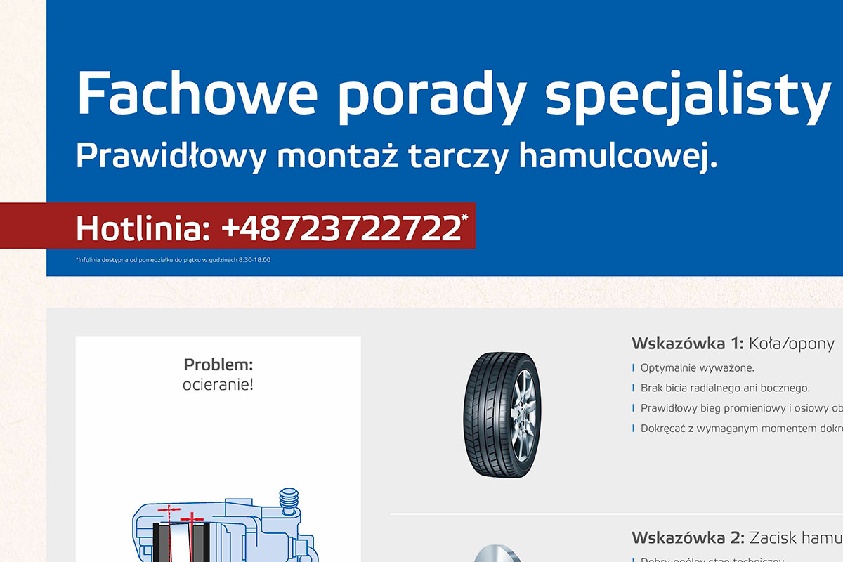 Porady: prawidłowy montaż tarczy hamulcowej