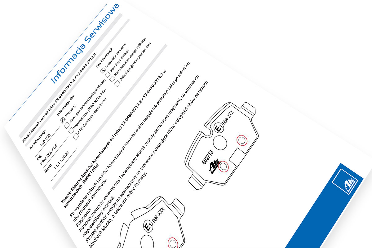 Informacje serwisowe