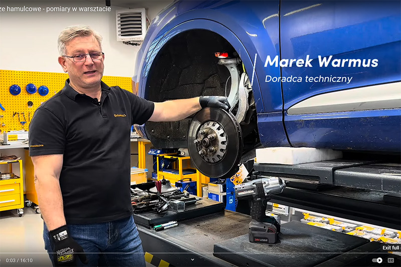 "Krzywe" tarcze hamulcowe - pomiary w warsztacie
